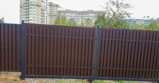 Купить распашные ворота из штакетника Егорьевск, цена от 2772 руб.