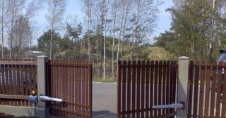 Купить распашные ворота из штакетника Егорьевск, цена от 2772 руб.